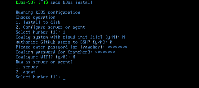 Installing into disk